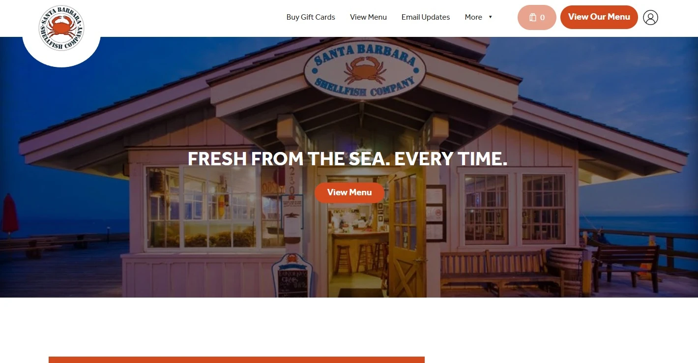 best restaurant web site design