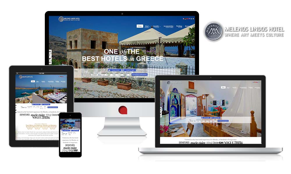 Awarded Design for responsive technology used in a Greek Hotel
