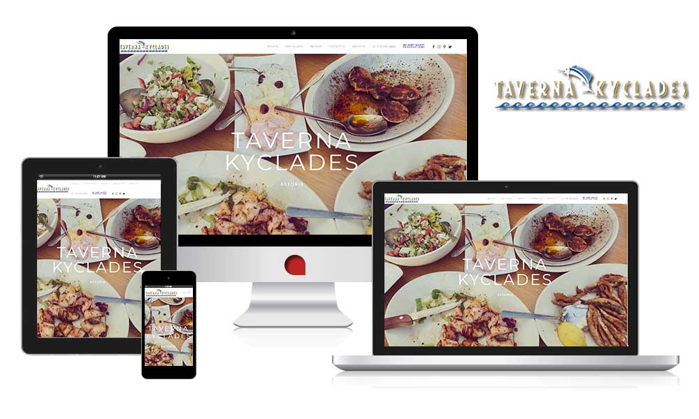 taverna kyklades website upgrade restaurant usa fully responsive website design